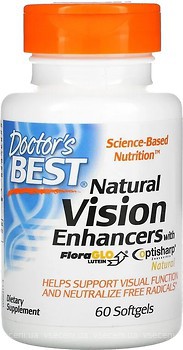 Фото Doctor's Best Natural Vision Enhancers with Flora Glo 60 капсул (DRB00311)