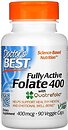 Фото Doctor's Best Fully Active Folate 400 мкг 90 капсул (DRB00262)