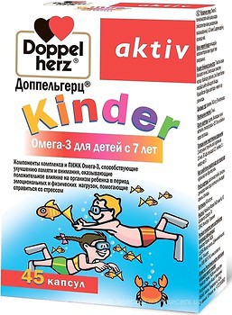 Фото Doppelherz Актив Омега-3 Kinder 45 капсул