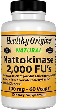 Фото Healthy Origins Nattokinase 2,000 FU's 100 мг 60 капсул (HOG25157)