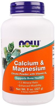 Фото Now Foods Calcium & Magnesium 227 г (01243)