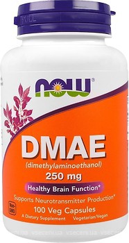 Фото Now Foods DMAE 250 мг 100 капсул (03090)