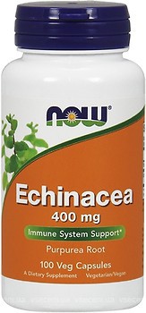 Фото Now Foods Echinacea Purpurea 400 мг 100 капсул (04660)