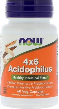 Фото Now Foods Acidophilus 4x6 60 капсул (02920)
