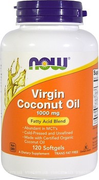 Фото Now Foods Virgin Coconut Oil 1000 мг 120 капсул (01718)