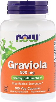 Фото Now Foods Graviola 500 мг 100 капсул (04703)