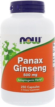 Фото Now Foods Panax Ginseng 500 мг 250 капсул (04014)