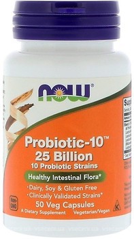 Фото Now Foods Probiotic-10 25 Billion 50 капсул (02926)