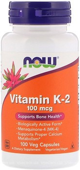 Фото Now Foods Vitamin K-2 100 мкг 100 капсул (00990)