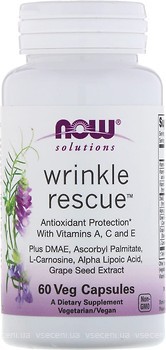 Фото Now Foods Wrinkle Rescue Solutions 60 капсул (03367)