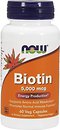 Фото Now Foods Biotin 5000 мкг 60 капсул (00471)