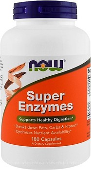 Фото Now Foods Super Enzymes 180 капсул (02964)