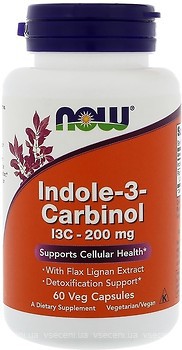 Фото Now Foods Indole-3-Carbinol 200 мг 60 капсул (03056)