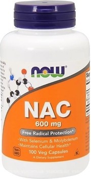 Фото Now Foods NAC 600 мг 100 капсул (00085)