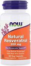 Фото Now Foods Natural Resveratrol 200 мг 60 капсул (03353)