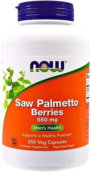 Фото Now Foods Saw Palmetto Berries Mens Health 550 мг 250 капсул (04748)