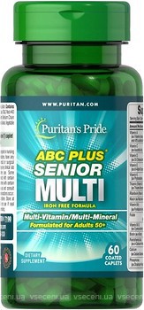 Фото Puritan's Pride ABC Plus Senior Multivitamin 60 капсул