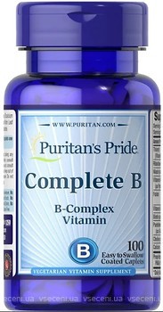 Фото Puritan's Pride Complete B (Vitamin B-Complex) 100 капсул
