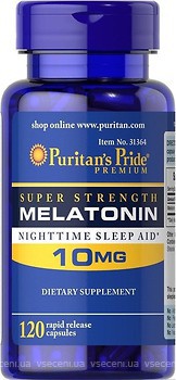 Фото Puritan's Pride Melatonin 10 мг 120 капсул