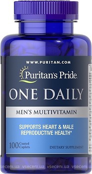 Фото Puritan's Pride One Daily Men's Multivitamin 100 капсул