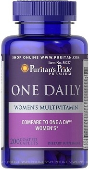 Фото Puritan's Pride Women's One Daily Multivitamins 200 таблеток