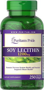 Фото Puritan's Pride Soy Lecithin 1200 мг 250 капсул