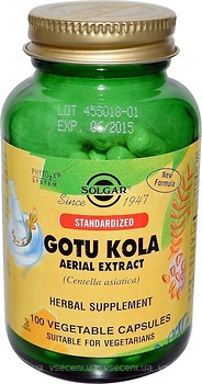 Фото Solgar Gotu Kola Aerial Extract 100 капсул (SOL04165)