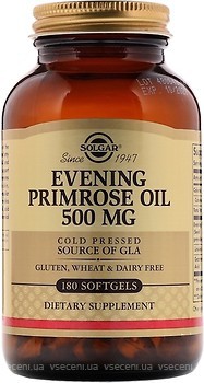 Фото Solgar Evening Primrose Oil 500 мг 180 капсул (SOL01043)