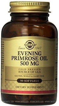Фото Solgar Evening Primrose Oil 500 мг 90 капсул (SOL01042)