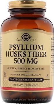 Фото Solgar Psyllium Husks Fiber 500 мг 200 капсул (SOL02315)