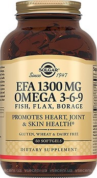 Фото Solgar Omega 3-6-9 1300 мг 60 капсул (SOL02027)