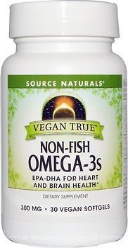Фото Source Naturals Vegan True Omega-3s Non-Fish 300 мг 30 капсул (SN2591)