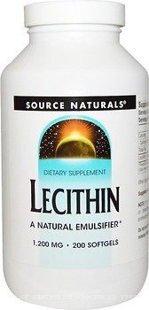 Фото Source Naturals Lecithin 1200 мг 200 капсул (SN0617)