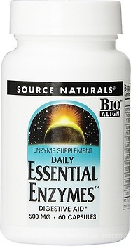 Фото Source Naturals Essential Enzymes 500 мг 60 капсул (SN1301)
