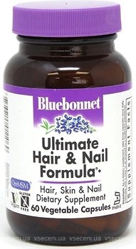 Фото Bluebonnet Nutrition Ultimate Hair & Nail Formula 60 капсул