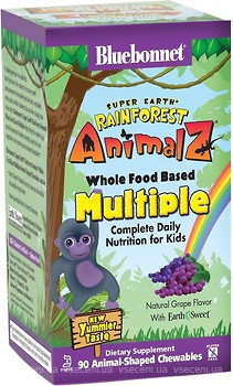 Фото Bluebonnet Nutrition Rainforest Animalz Multiple со вкусом винограда 90 таблеток
