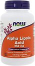 Фото Now Foods Alpha Lipoic Acid 250 мг 120 капсул (03043)