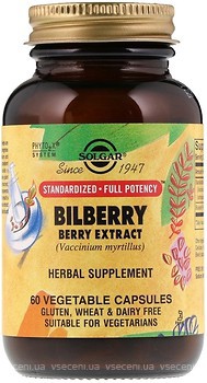 Фото Solgar Bilberry Berry Extract 60 капсул (SOL04110)