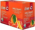 Фото Ener-C Vitamic C 1000 мг со вкусом мандарин + грейпфрут 9.45 г 30 саше (ENR-00103)