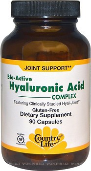 Фото Country Life Bio-Aktive Hyaluronic Acid complex 90 капсул (CLF-03061)