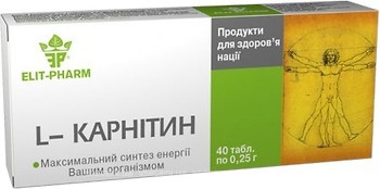 Фото Elit-Pharm L-карнитин 40 таблеток