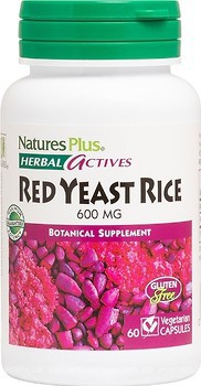 Фото Nature's Plus Herbal Actives Red Yeast Rice 600 мг 60 капсул (7246)