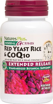 Фото Nature's Plus Herbal Actives Red Yeast Rice & CoQ10 30 таблеток (7365)