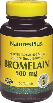 Фото Nature's Plus Bromelain 500 мг 60 таблеток (4408)