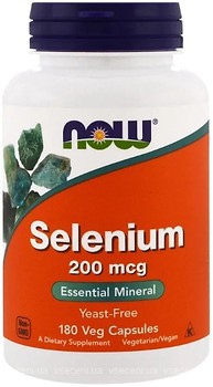 Фото Now Foods Selenium 200 мкг 180 капсул (01486)