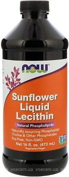 Фото Now Foods Sunflower Liquid Lecithin 473 мл (02372)