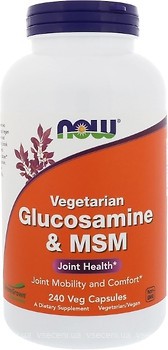 Фото Now Foods Glucosamine & MSM 240 капсул (03131)