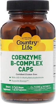 Фото Country Life Coenzyme B-Complex 120 капсул (CLF -06419)