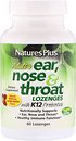 Фото Nature's Plus Adults Ear Nose & Throat со вкусом вишни 60 леденцов (49254)