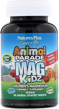 Фото Nature's Plus Animal Parade Mag Kid со вкусом вишни 90 таблеток (29942)